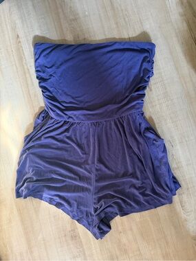 wild fable Purple Ribbed Tube Top